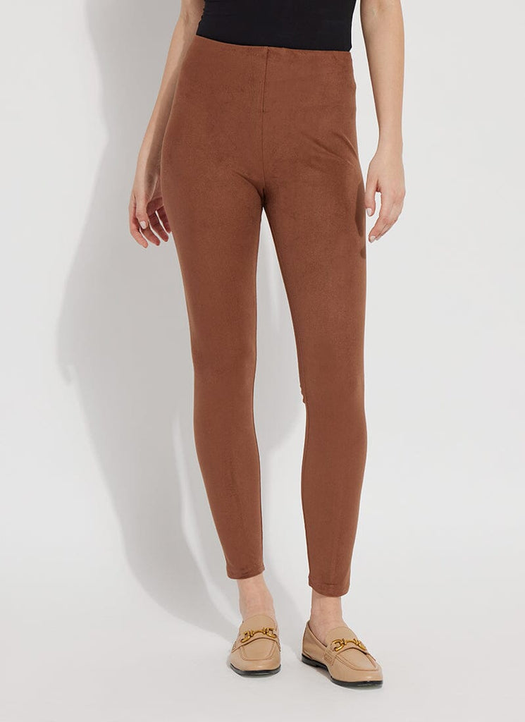High Waisted Faux Suede Leggings