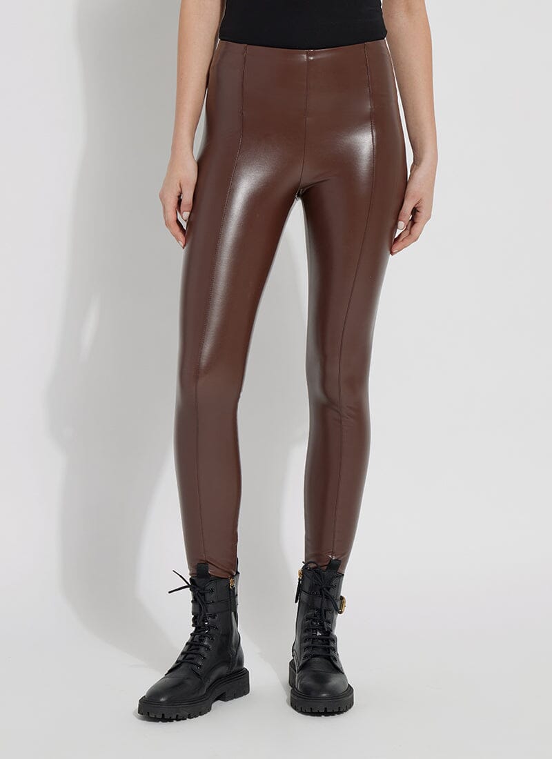 Celeste High-Waisted Vegan Leather Leggings - Conceited Co.