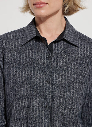 color=Charcoal Oxford Pinstripe