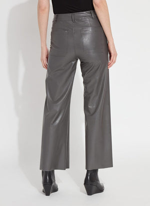 Vegan Leather Wide Leg (28" Inseam)