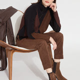 Brie Suede Ankle Trouser