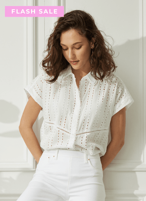 Cornet Cotton Eyelet Top