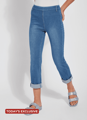 Cropped Boyfriend Denim (24" Inseam, Cuffed)