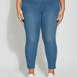 Scallop Edge Denim Ankle (Plus Size)