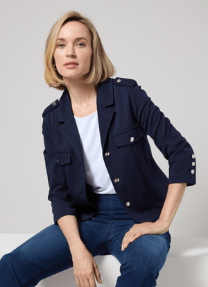 Veronica Ponte Crop Blazer