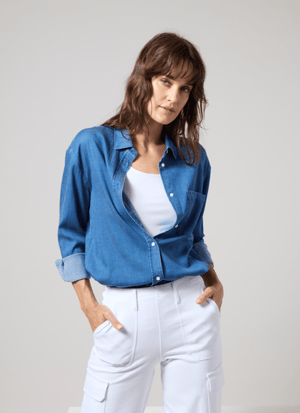 Bay Crop Chambray Shirt