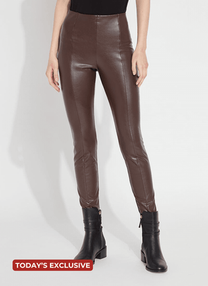 Hi Waist Vegan Leather Legging (28" Inseam)