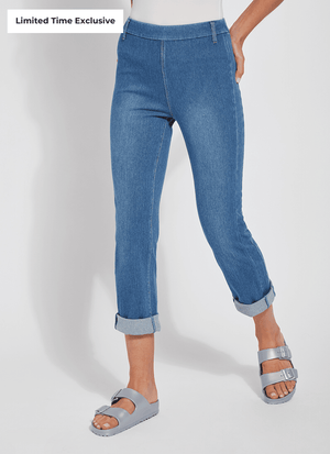 Cropped Boyfriend Denim (24" Inseam, Cuffed)