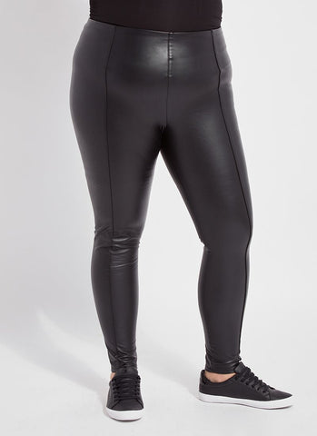 MSRP $65 Fila Plus Size Leather Look 7/8 Training Leggings Size 4X - Helia  Beer Co
