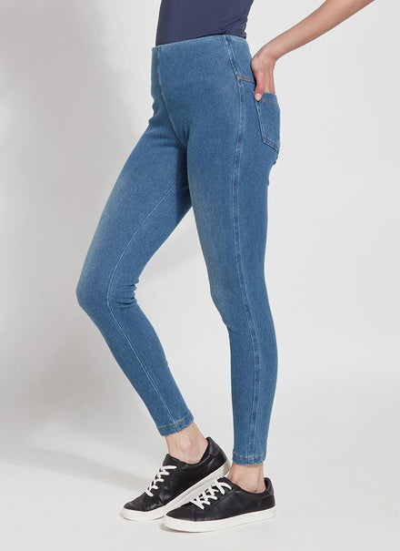 Lysse Cropped Toothpick Denim Legging with Back Pockets – Style 1608