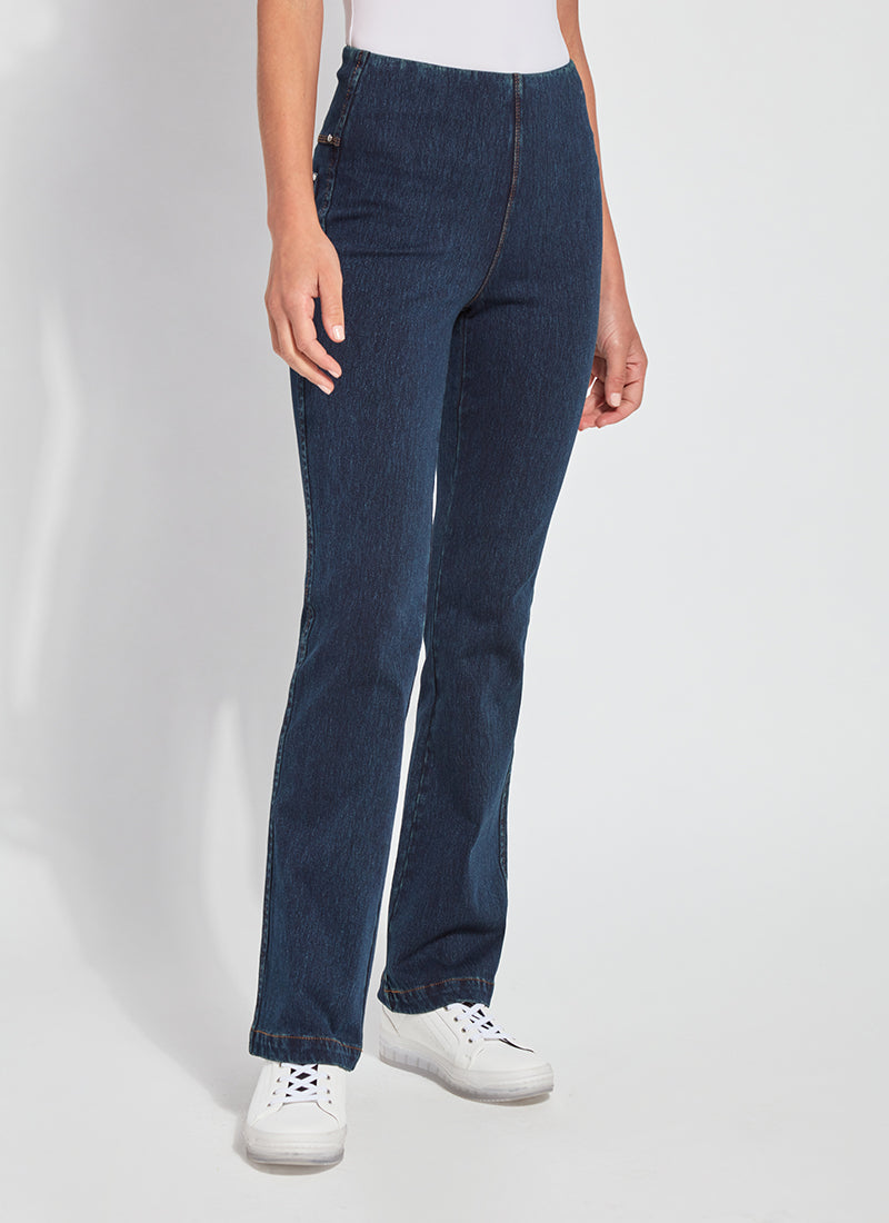 J. Jill Womens Jeans Wide Leg Denim Stretch Mid Rise Pockets White