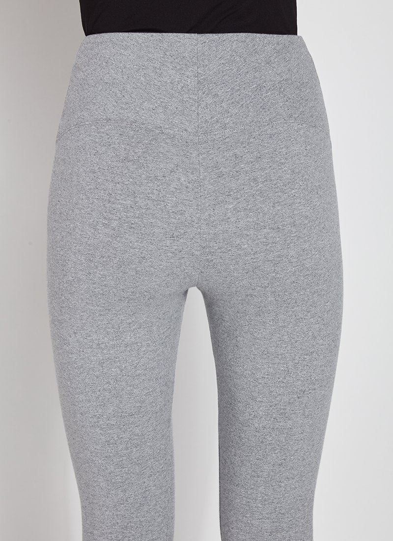 Fascinating grey color cotton leggings