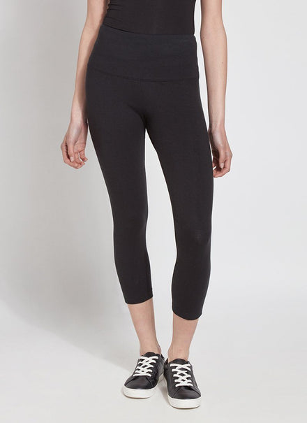Lululemon Motivate Crop Gray Knit Black Capri Leggings Womens size 4