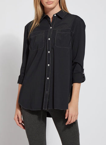 Women's Sonoma Goods For Life Femme Button Through Shirt, Size: XS, Black -  Yahoo Shopping