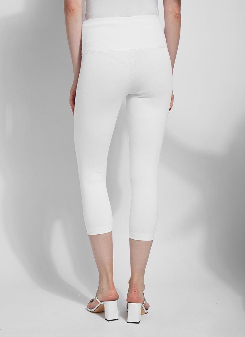 Capreze Women Printed Denim Capri Jeggings Plus Size Leggings Stretch High  Waist Fake Jean With Pockets
