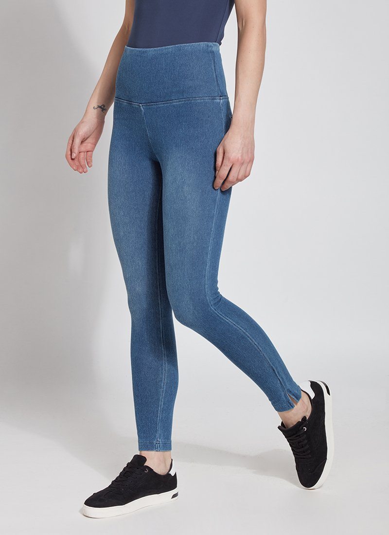 ASEIDFNSA Women Compression Leggings 80S Leggings for Women Women'S Denim  Print Jeans Look Like Leggings Stretchy High Waist Slim Jeggings