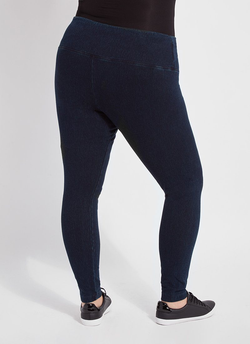 CLOYA Women's Denim Print Fake Jeans Seamless Fleece Lined Leggings, Full  Length (Small - Medium, Thick Black Denim) at  Women's Jeans store