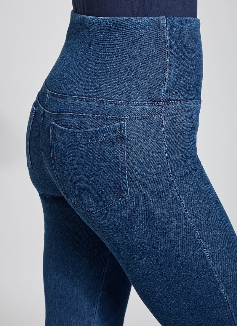 Scallop Edge Ankle Denim Legging  Lyssé New York: Fabric. Fit. Fashion. –  LYSSÉ